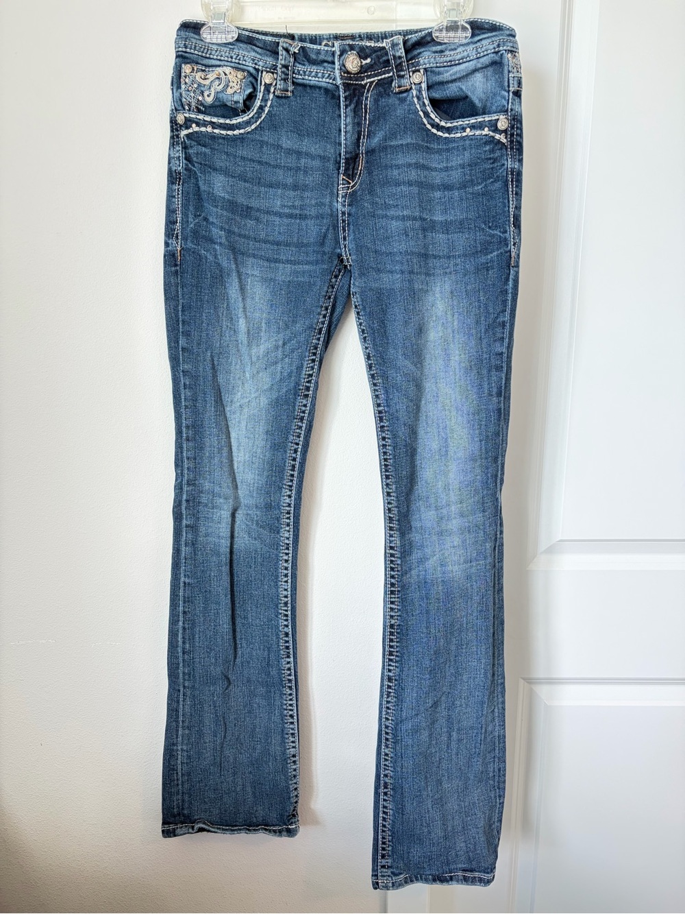 Grace in LA Boot Cut Jeans Size 29 Y2K Style Rhinestone Women’s Denim Western